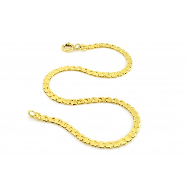 Náhrdelník zo žltého zlata - pancierový vzor