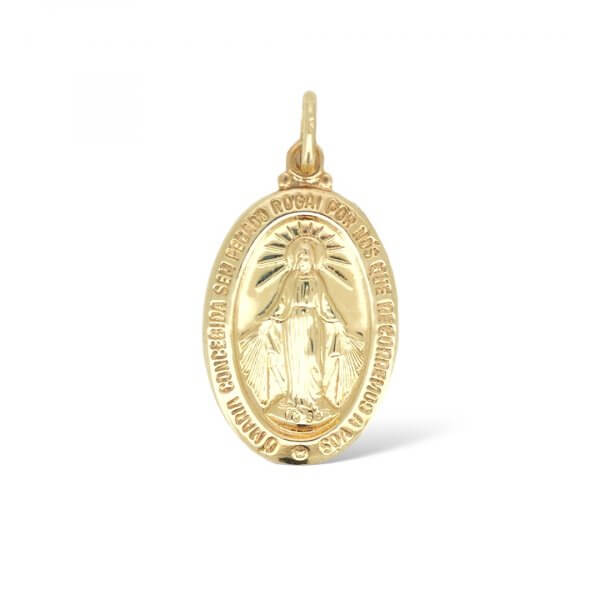 Prívesok zo žltého zlata - Zázračná medaila.
