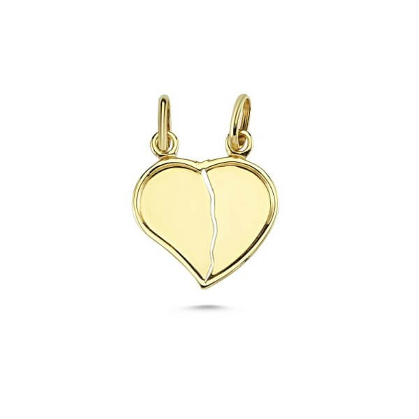 Zlatý prívesok Srdiečko pre dvoch